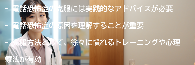 電話恐怖症を克服するための実践的なアドバイスの要点まとめ