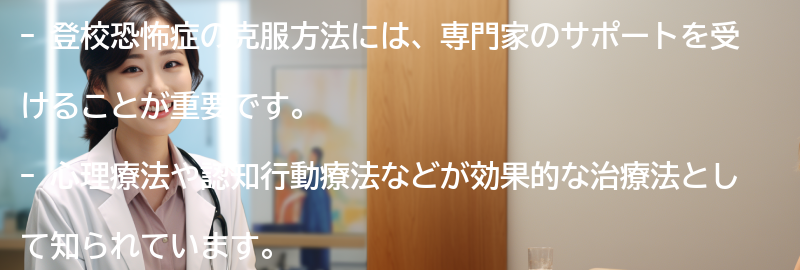 登校恐怖症の克服方法の要点まとめ