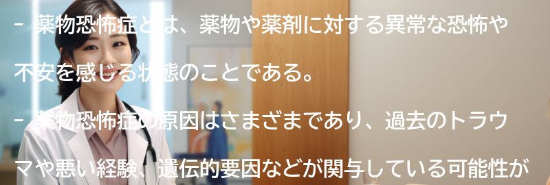 薬物恐怖症に関するよくある質問と回答の要点まとめ