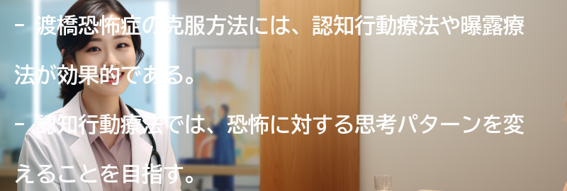 渡橋恐怖症の克服方法の要点まとめ