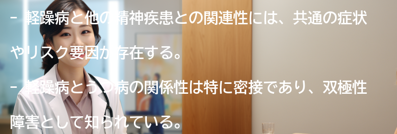 軽躁病と他の精神疾患との関連性についての要点まとめ