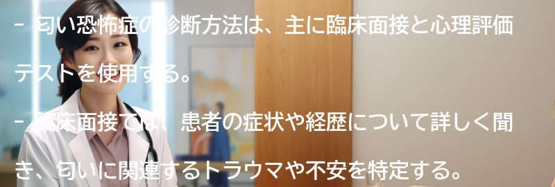 匂い恐怖症の診断方法とは？の要点まとめ