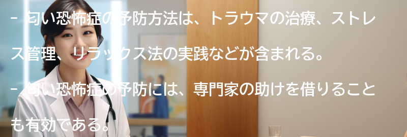 匂い恐怖症の予防方法とは？の要点まとめ