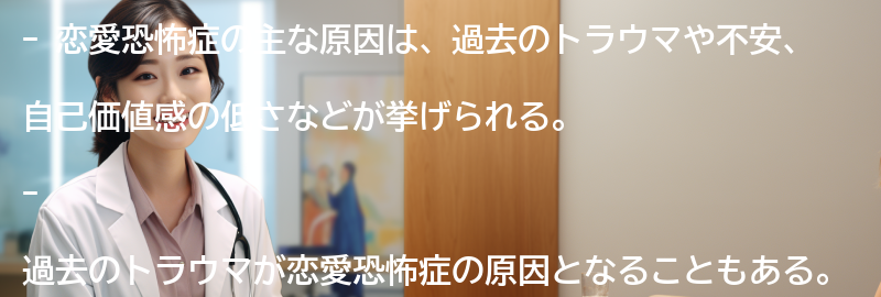 恋愛恐怖症の主な原因とは？の要点まとめ