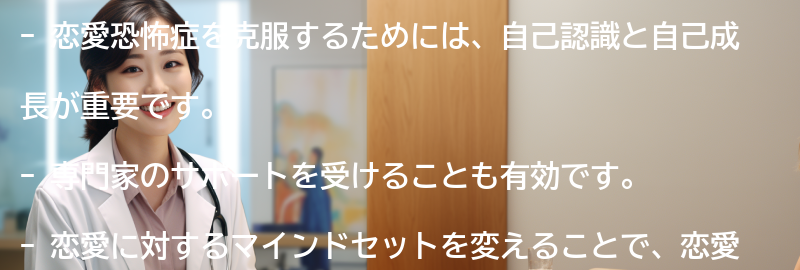 恋愛恐怖症を克服するための方法とは？の要点まとめ