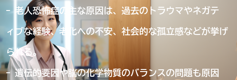 老人恐怖症の主な原因の要点まとめ