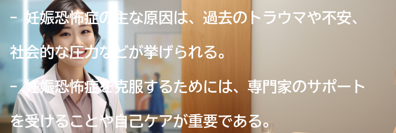 妊娠恐怖症の主な原因の要点まとめ