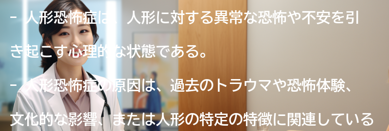 人形恐怖症の原因とは?の要点まとめ