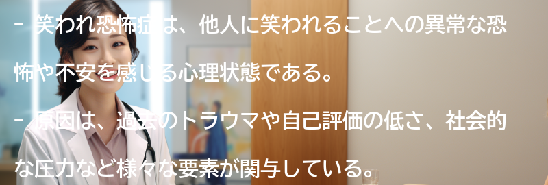 笑われ恐怖症の克服方法の要点まとめ