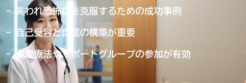 笑われ恐怖症を克服するための成功事例の要点まとめ