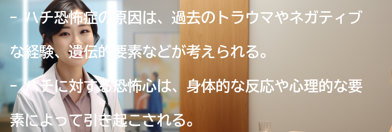 ハチ恐怖症の原因とは？の要点まとめ