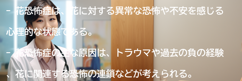 花恐怖症の主な原因の要点まとめ