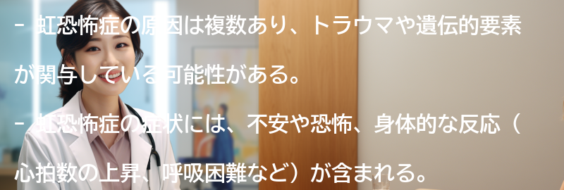 虹恐怖症の原因とは？の要点まとめ